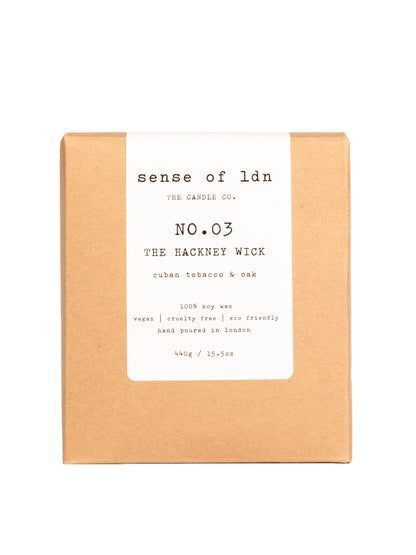 NO. 03 - THE HACKNEY WICK - 440g / 15.5oz - cuban tobacco &amp; oak