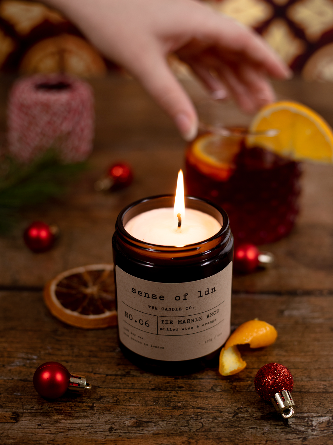 NO. 06 - THE MARBLE ARCH - 170g / 6oz - mulled wine &amp; orange